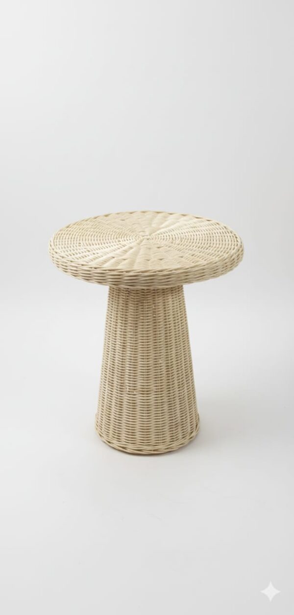 Set of 3 Handmade Rattan Tables – Natural Moroccan Design