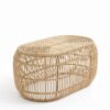 TABLE EN ROTIN OVALE