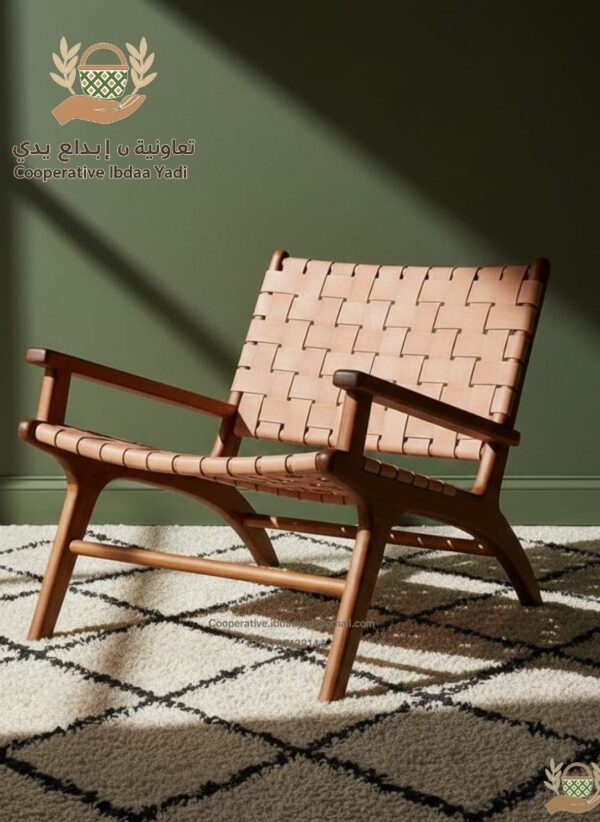 🪑 Chaise en Noyer Massif – Style Mid-Century pour Salle à Manger, Bureau ou Salon