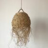 Suspension en osier naturel – Modèle nid d’abeille (30 cm)