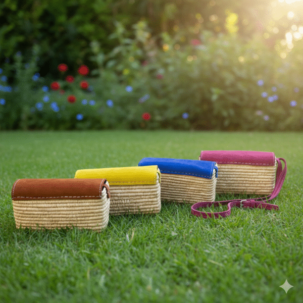 👜 Sac bandoulière en raphia fait main – Style bohème et intemporel