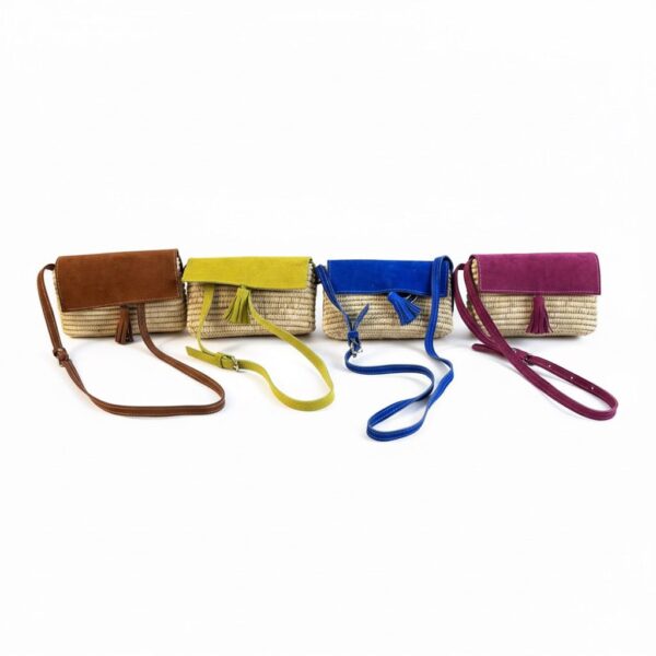 👜 Sac bandoulière en raphia fait main – Style bohème et intemporel