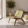 🪑 Chaise en Noyer Massif – Style Mid-Century pour Salle à Manger, Bureau ou Salon