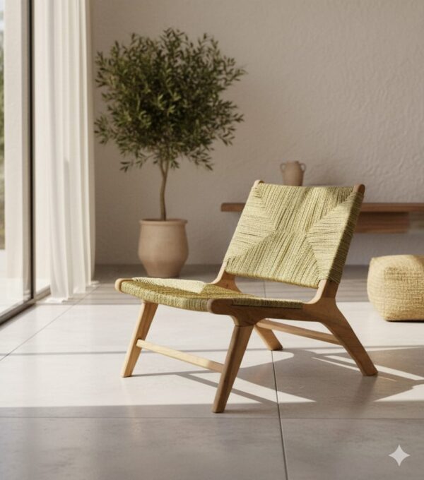 🪑 Chaise en Noyer Massif – Style Mid-Century pour Salle à Manger, Bureau ou Salon