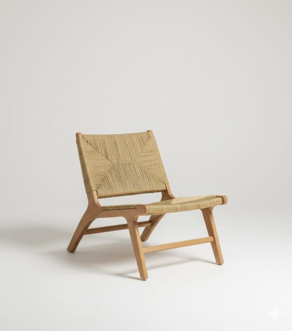 🪑 Chaise en Noyer Massif – Style Mid-Century pour Salle à Manger, Bureau ou Salon