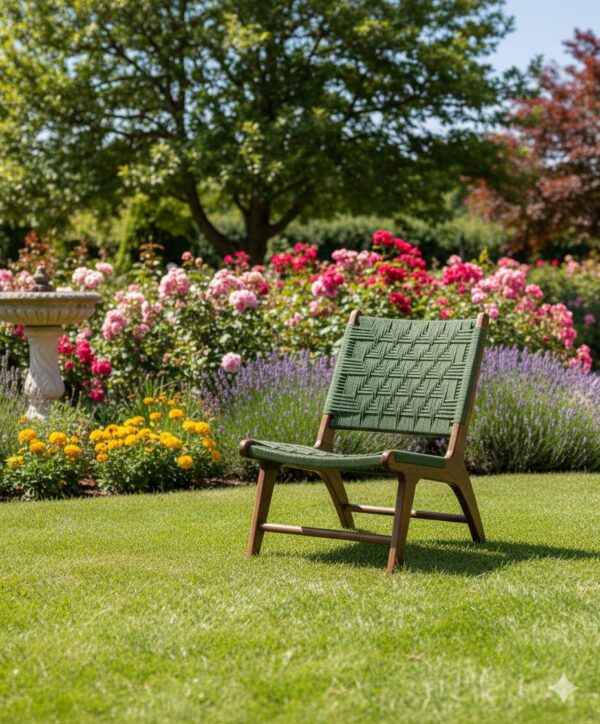 🪑 Chaise en Noyer Massif – Style Mid-Century pour Salle à Manger, Bureau ou Salon