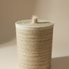 🧺 Panier de rangement berbère avec couvercle – Coopérative Ibdaa Yadi