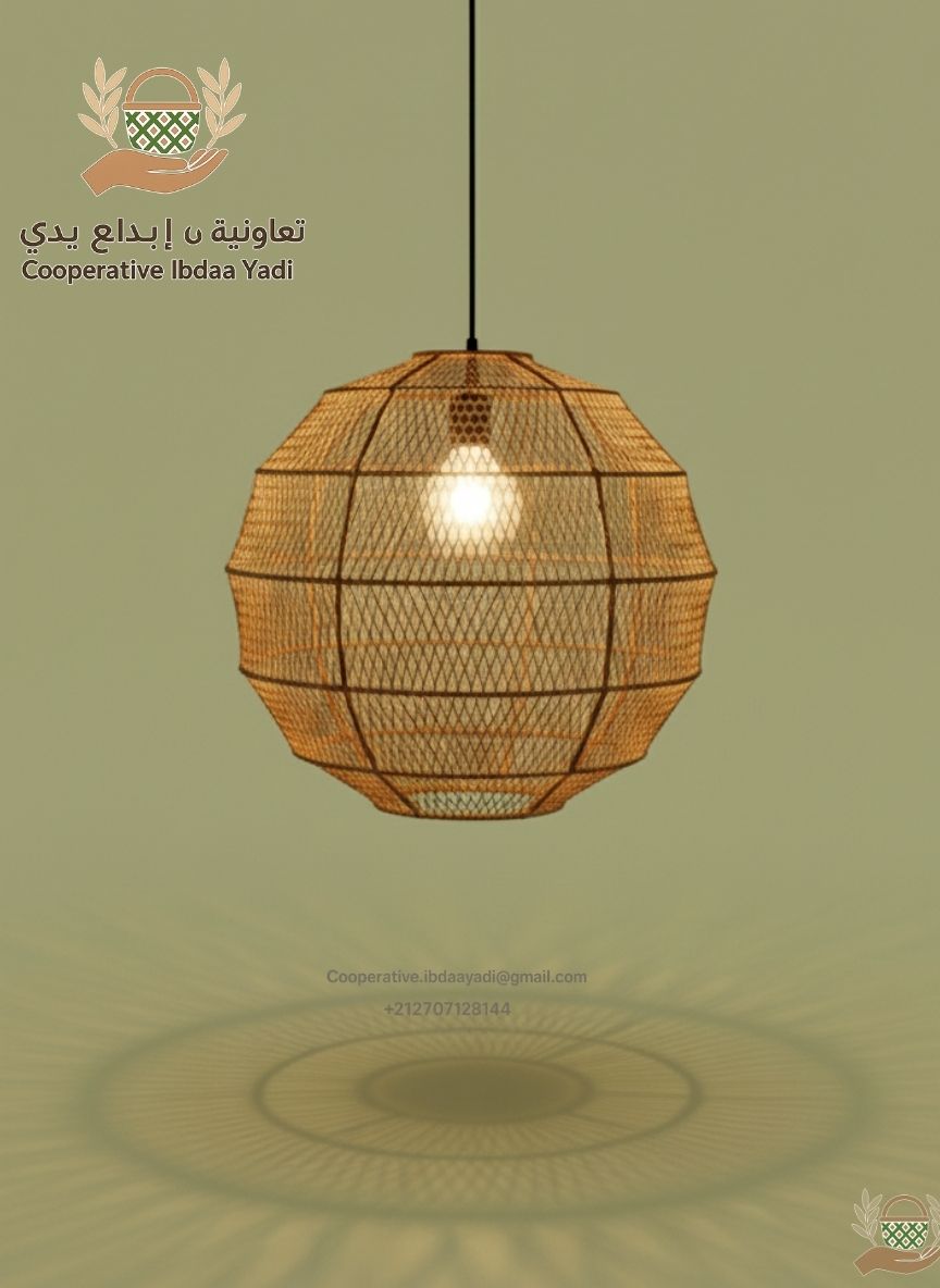 Handmade raffia basket from Morocco /  style=